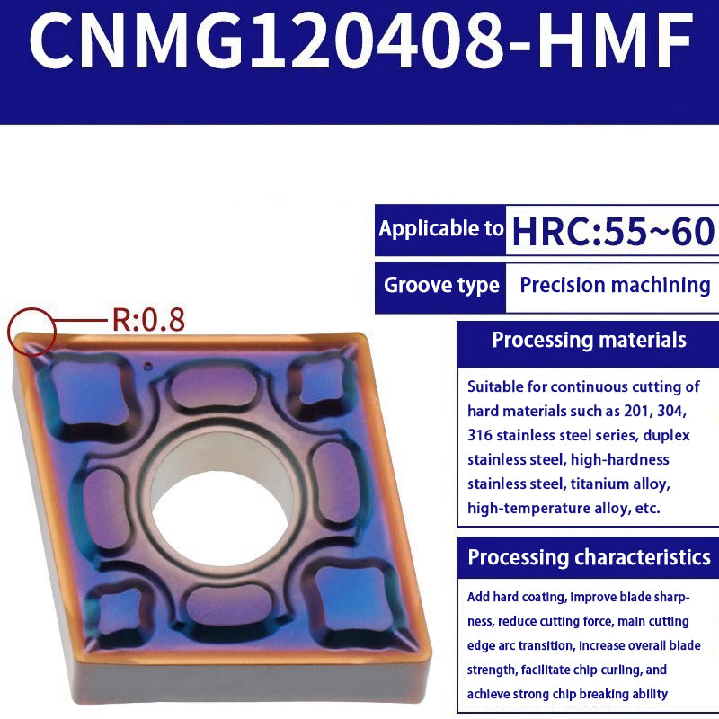 116-CNMG120404 turning blade 120408 steel stainless steel aluminum diamond outer circle alloy blade Shandong Denso Pricision Tools Co.,Ltd.